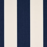 Schumacher James Stripe Navy Fabric
