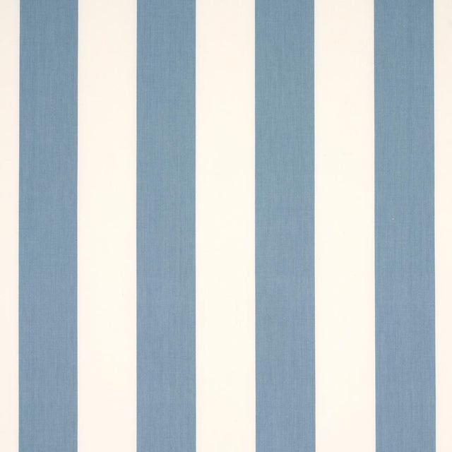 Schumacher James Stripe Sky Fabric