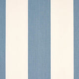 Schumacher James Stripe Sky Fabric