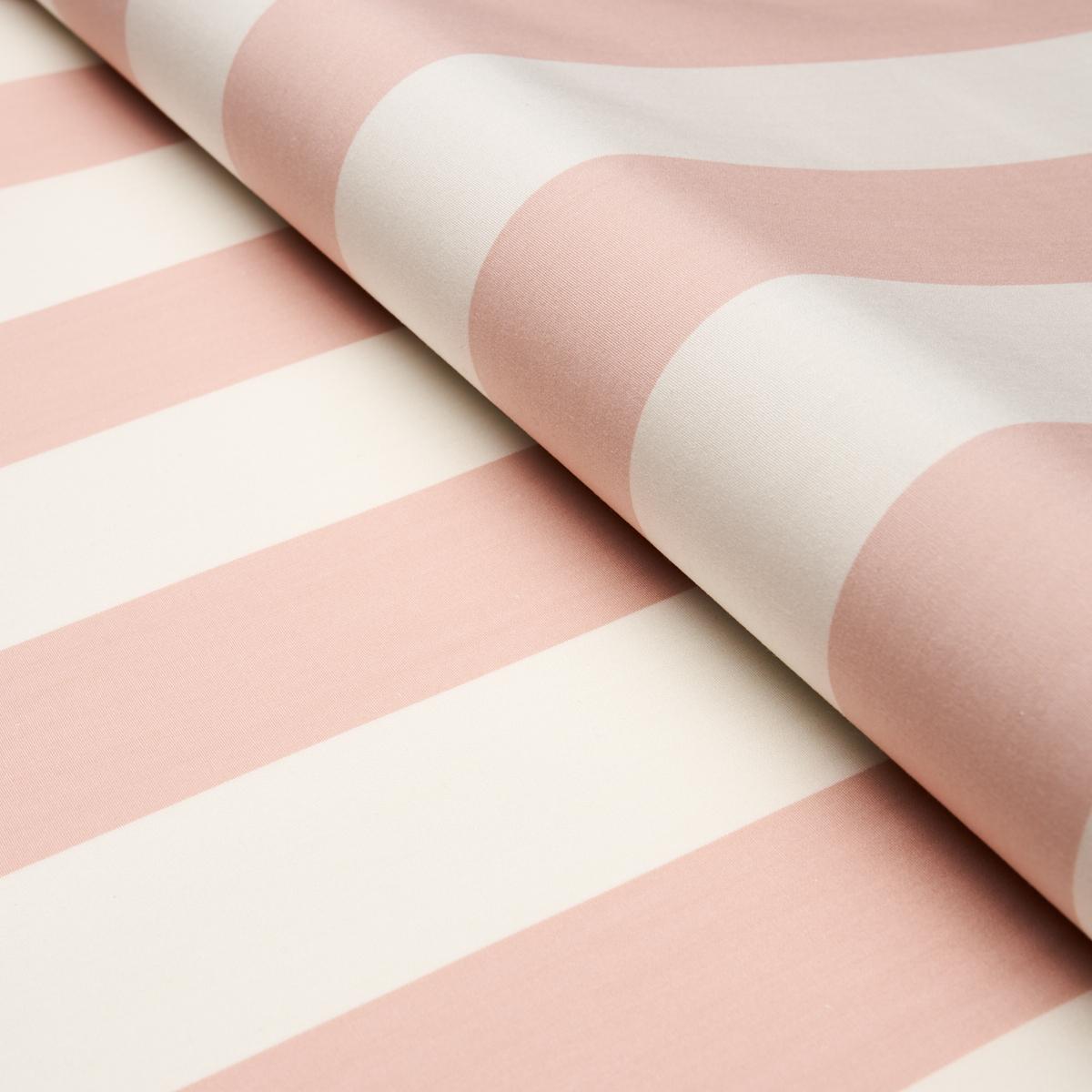 Schumacher James Stripe Blush Fabric
