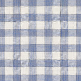 Schumacher Martina Plaid Indoor/Outdoor Navy Fabric