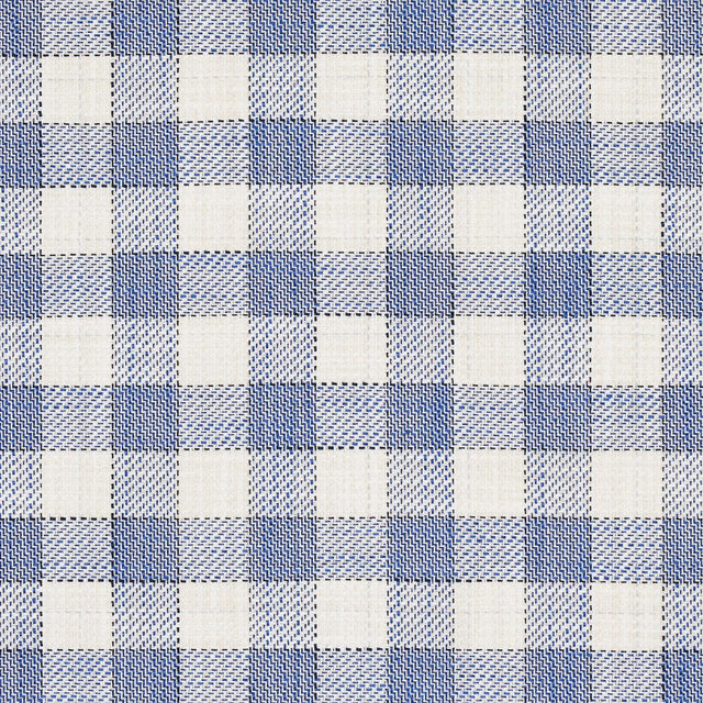 Schumacher Martina Plaid Indoor/Outdoor Navy Fabric