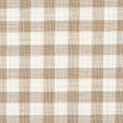 Schumacher Martina Plaid Indoor/Outdoor Natural Fabric