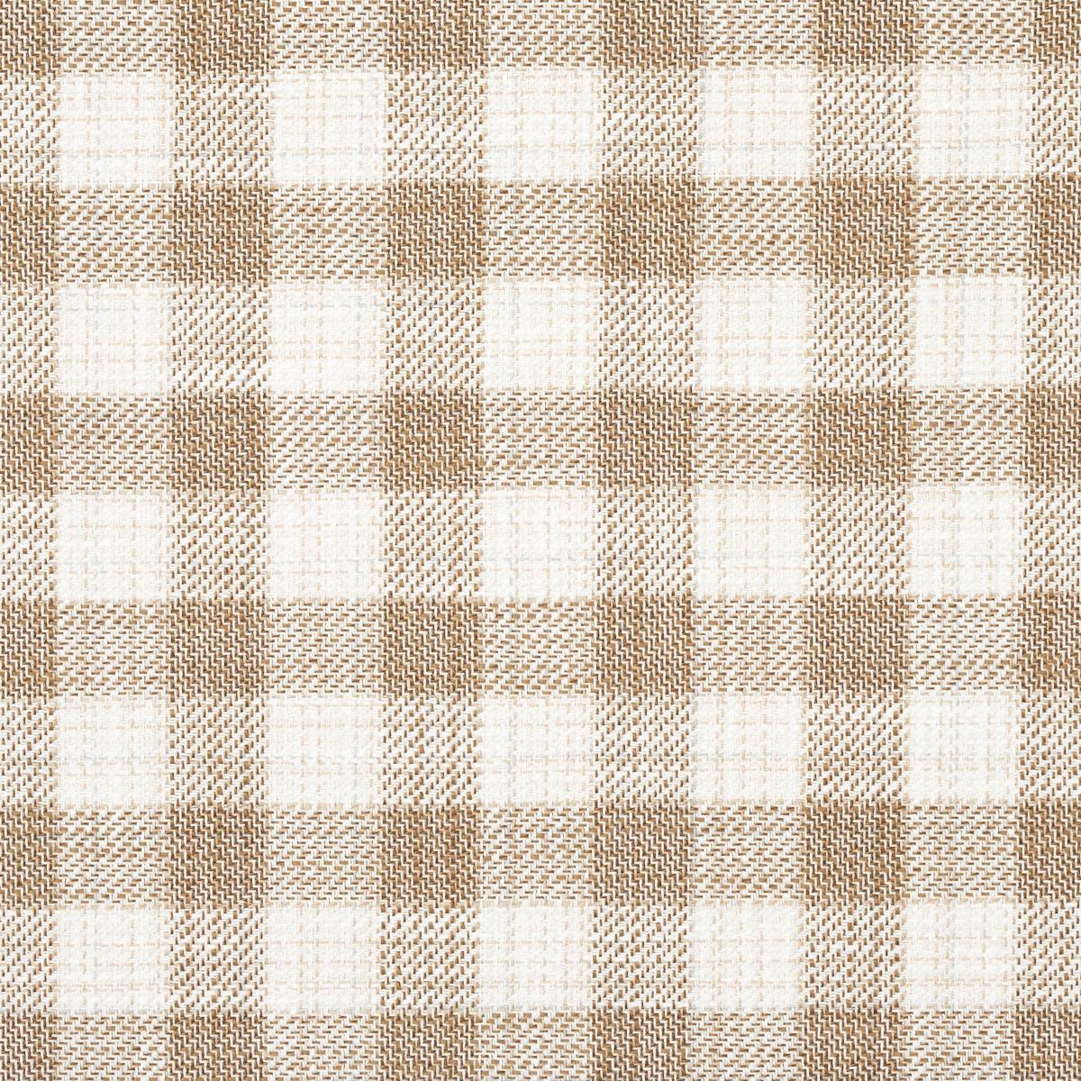 Schumacher Martina Plaid Indoor/Outdoor Natural Fabric
