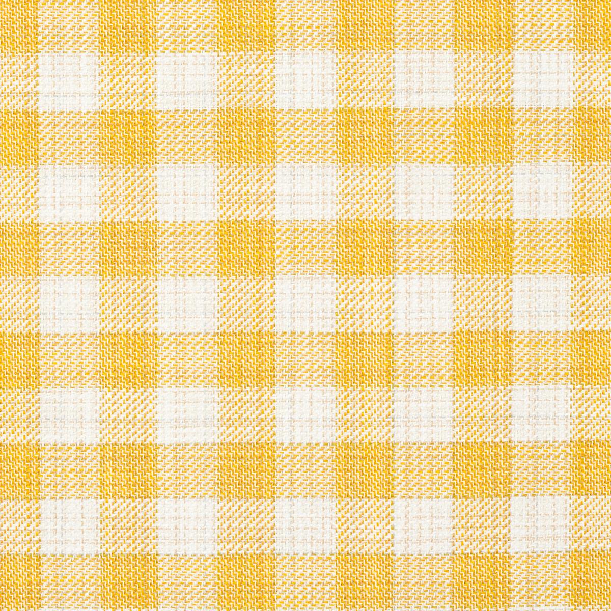 Schumacher Martina Plaid Indoor/Outdoor Yellow Fabric