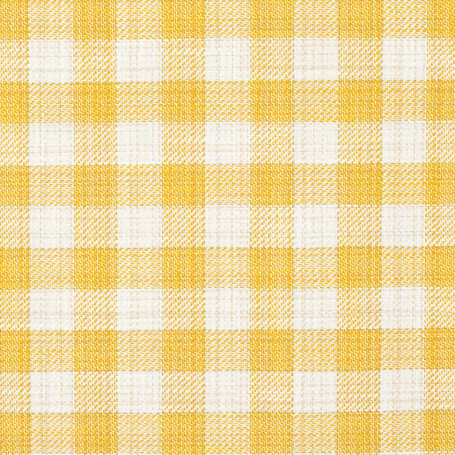 Schumacher Martina Plaid Indoor/Outdoor Yellow Fabric