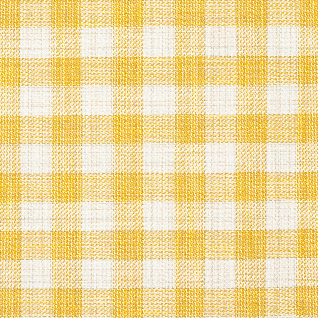 Schumacher Martina Plaid Indoor/Outdoor Yellow Fabric