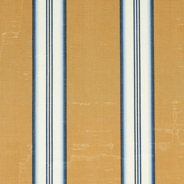 Schumacher Randolph Stripe Moir Goldsmith Fabric