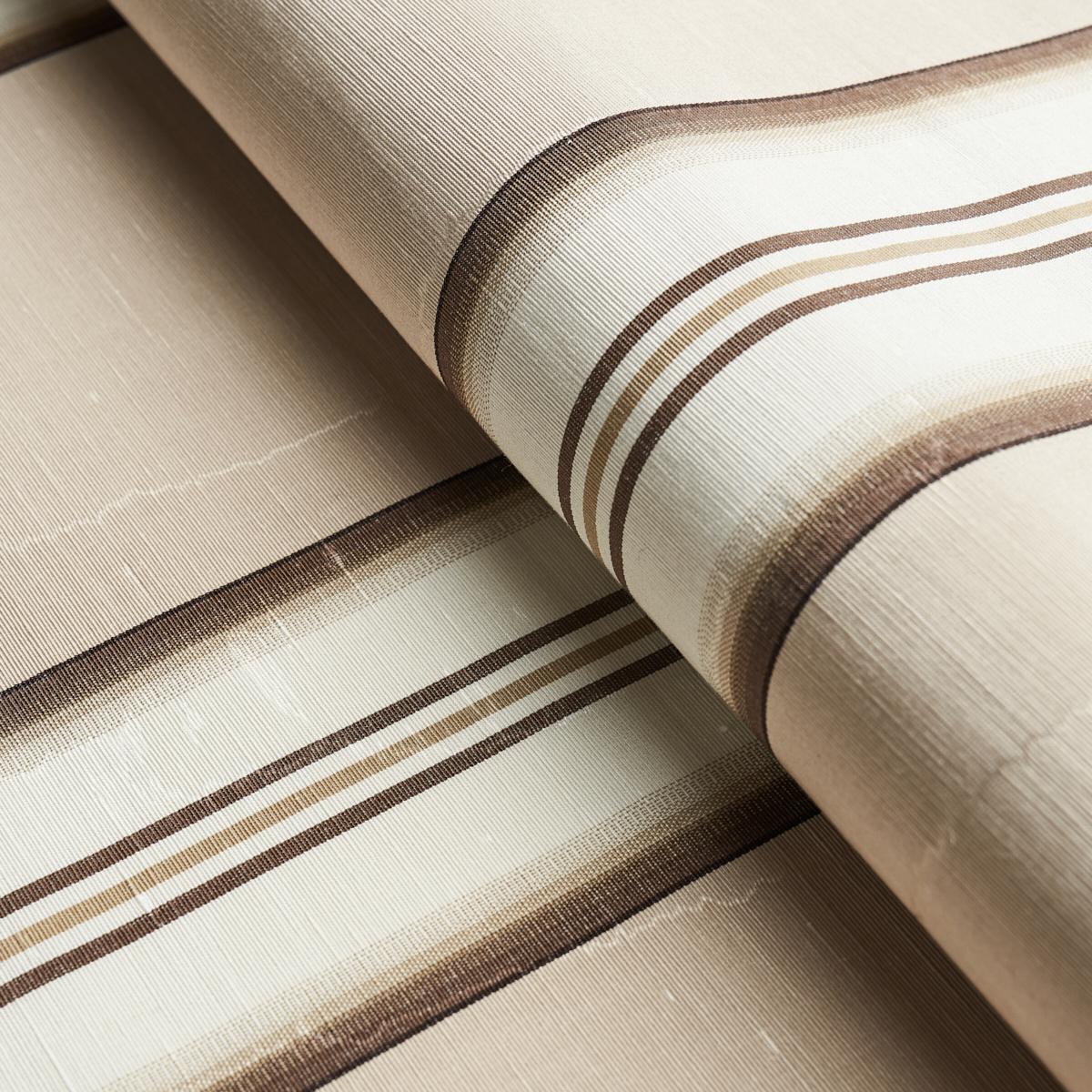 Schumacher Randolph Stripe Moir Shell Fabric