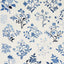 Schumacher Raleigh Crewel Embroidery Cornflower Fabric