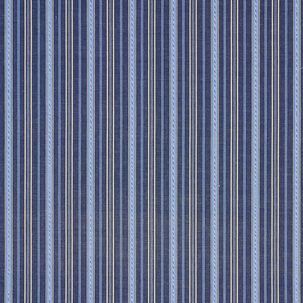Schumacher Lightfoot Stripe Delft Fabric