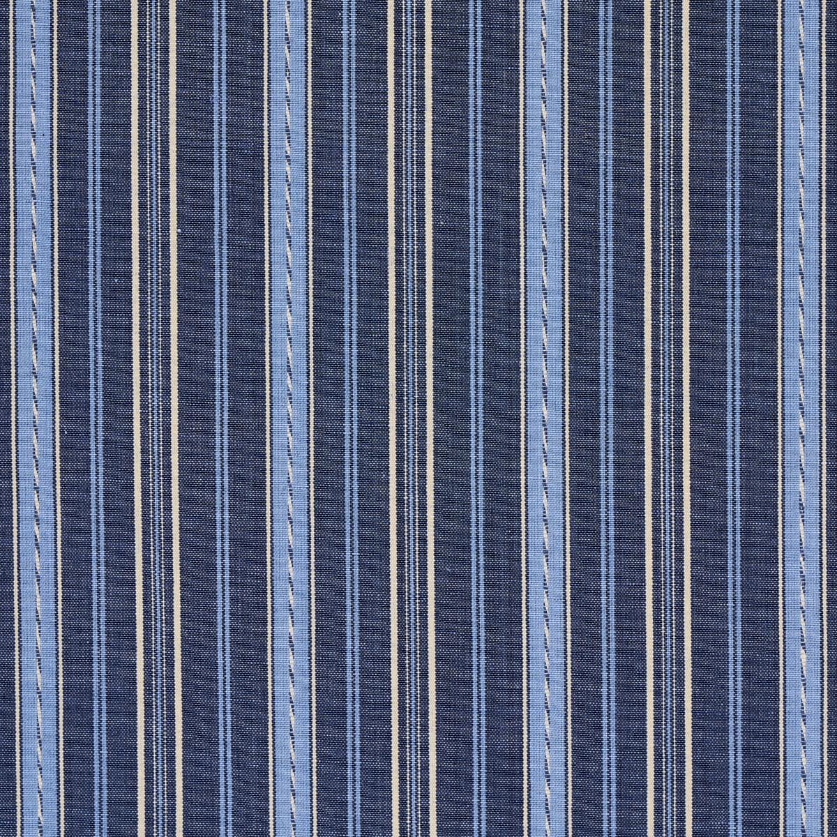 Schumacher Lightfoot Stripe Delft Fabric
