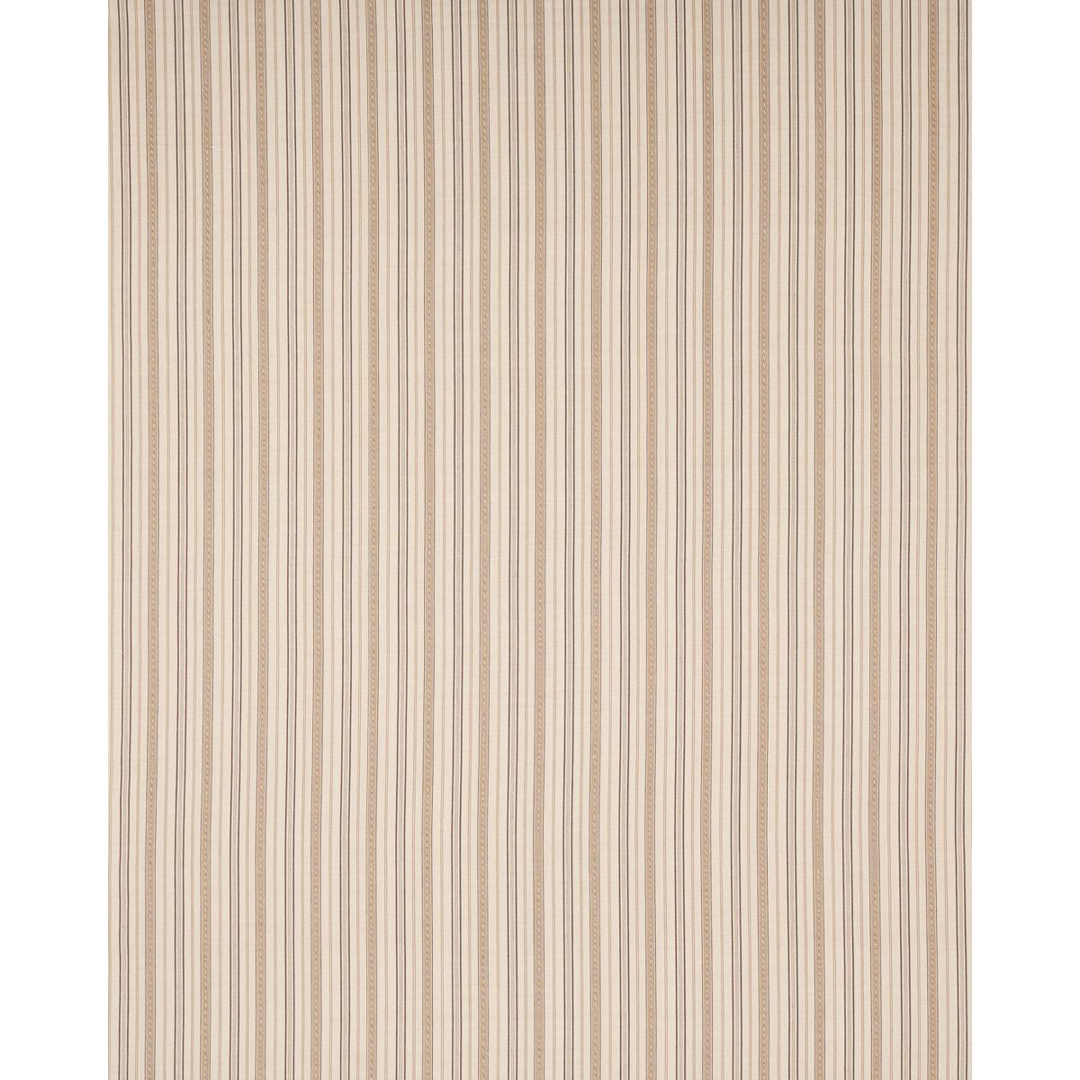 Schumacher Lightfoot Stripe Coffee Fabric