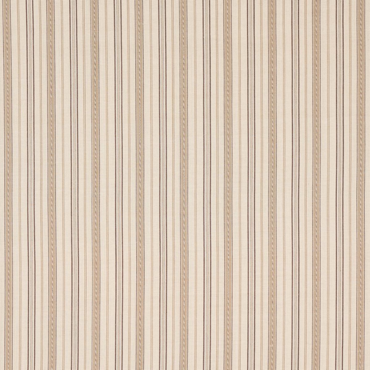 Schumacher Lightfoot Stripe Coffee Fabric
