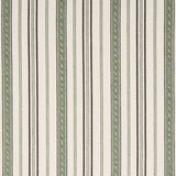 Schumacher Lightfoot Stripe Moss Fabric