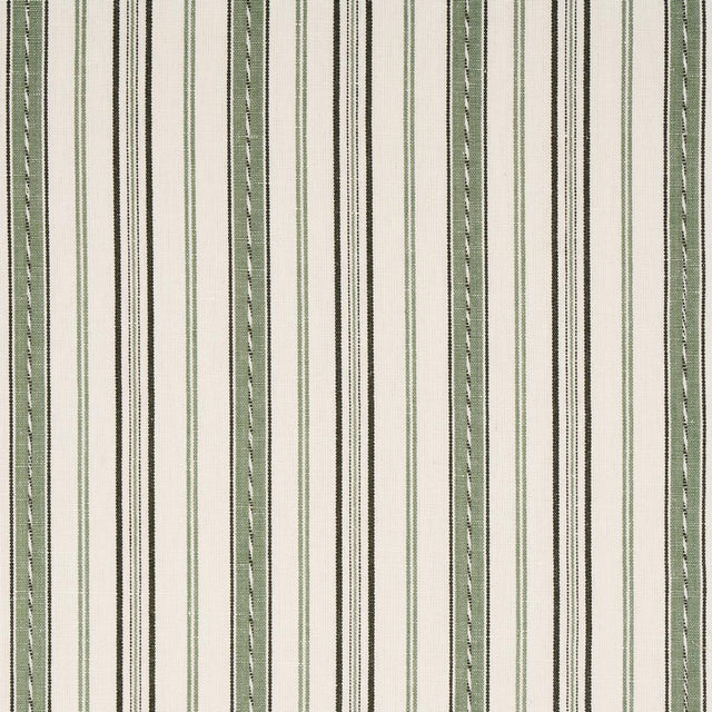 Schumacher Lightfoot Stripe Moss Fabric