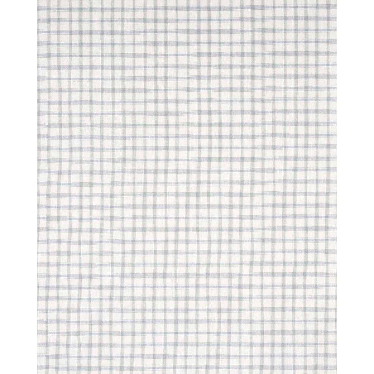 Schumacher Crawford Linen Check Jasper Blue Fabric