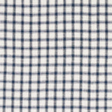 Schumacher Crawford Linen Check Indigo Fabric