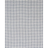 Schumacher Crawford Linen Check Indigo Fabric