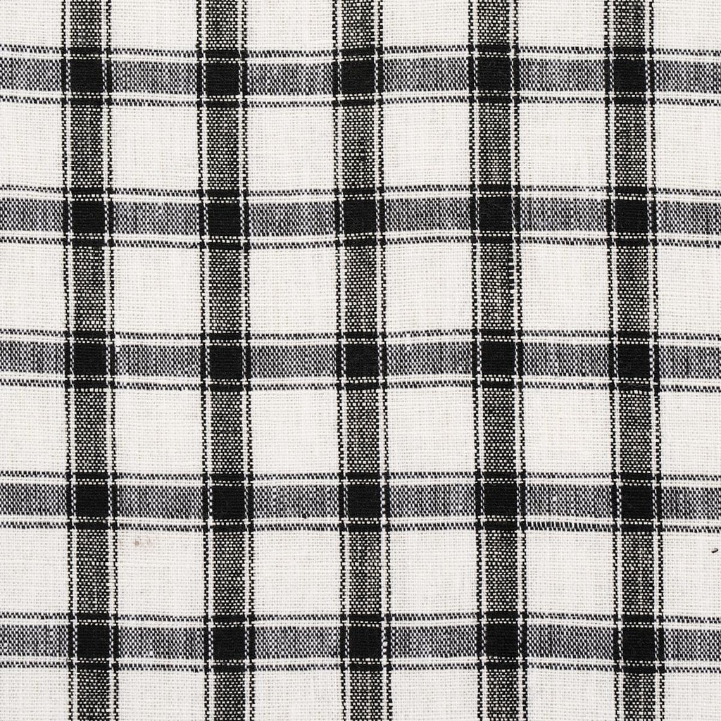 Schumacher Crawford Linen Check Basalt Fabric