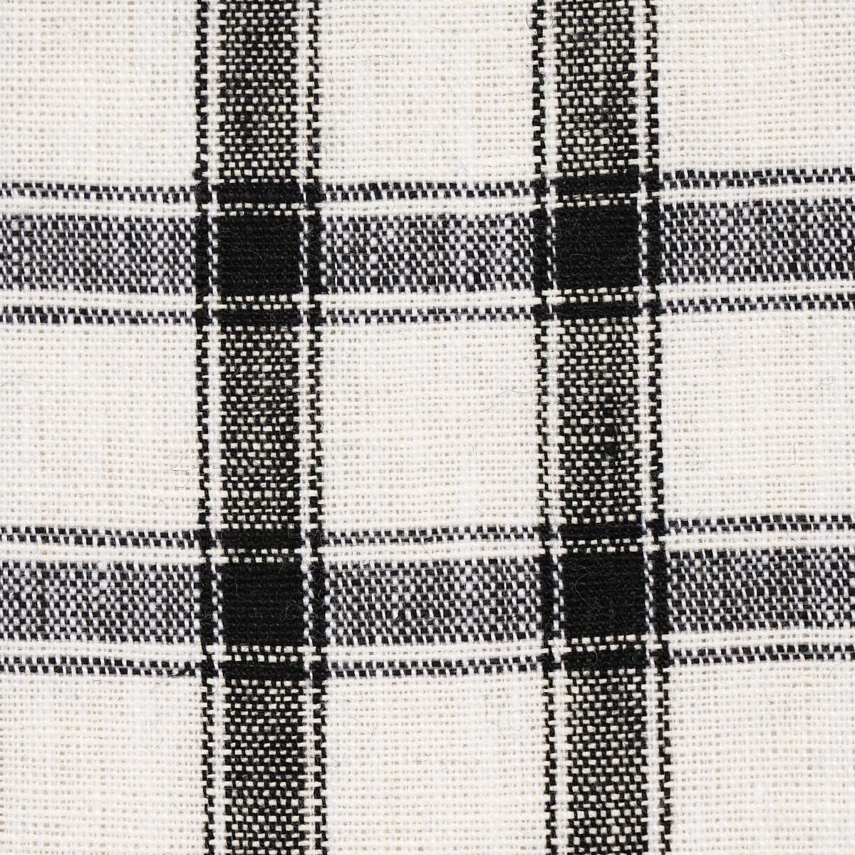 Schumacher Crawford Linen Check Basalt Fabric