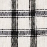 Schumacher Crawford Linen Check Basalt Fabric