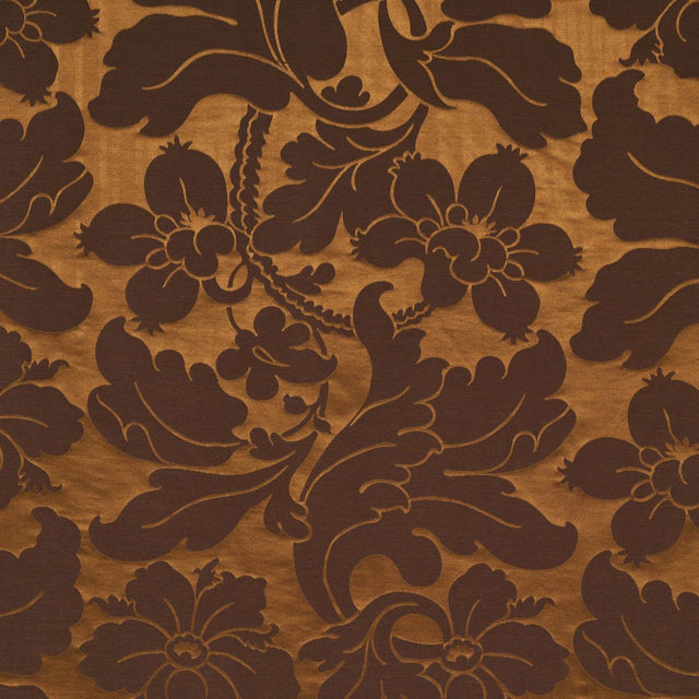 Schumacher Dandridge Damask Apollo Bronze Fabric