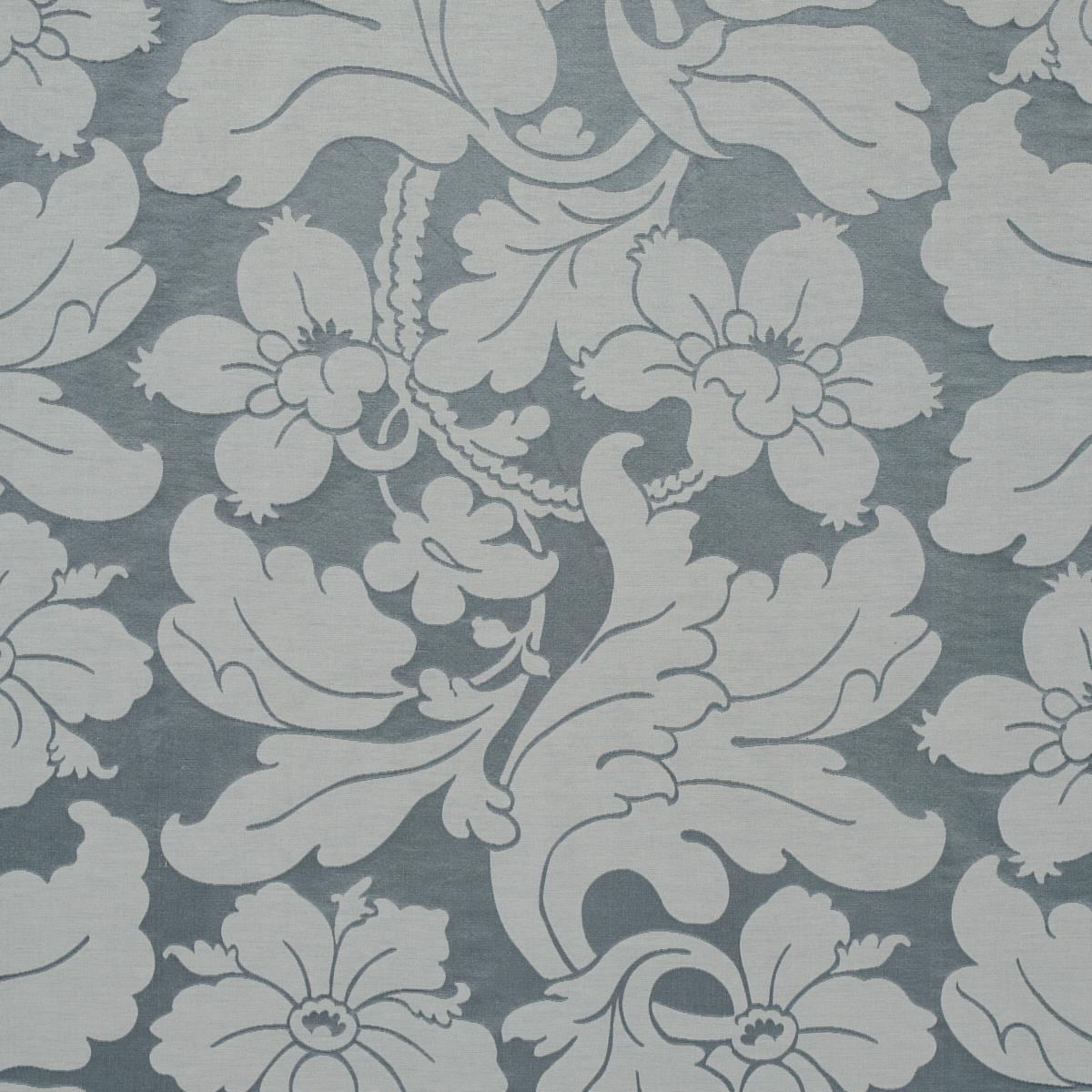 Schumacher Dandridge Damask Palace Slate Fabric