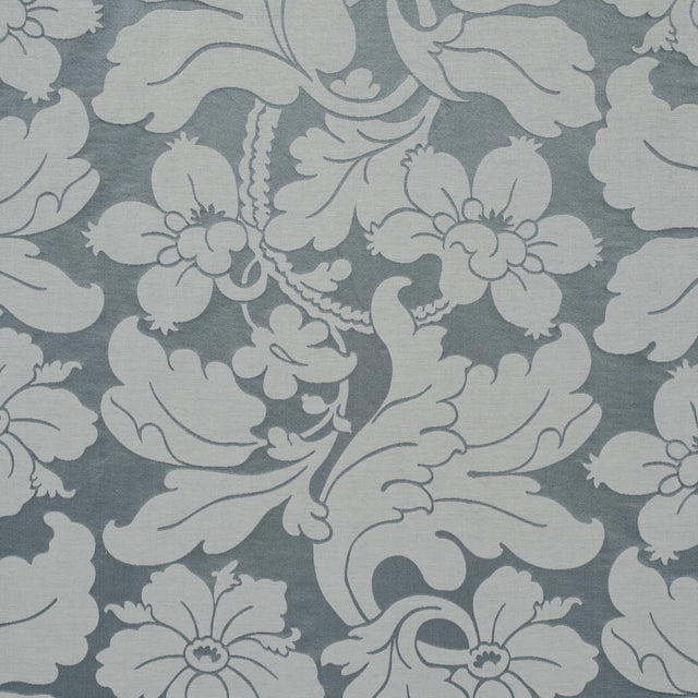 Schumacher Dandridge Damask Palace Slate Fabric