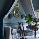 Schumacher Dandridge Damask Palace Slate Fabric