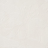 Schumacher Quilted Scroll Matelass Ivory Fabric