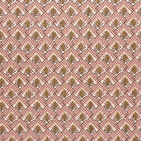 Schumacher Blair Silk Pingl Wythe Rose Fabric