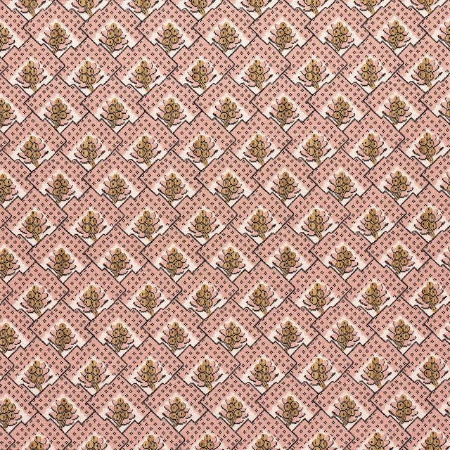 Schumacher Blair Silk Pingl Wythe Rose Fabric