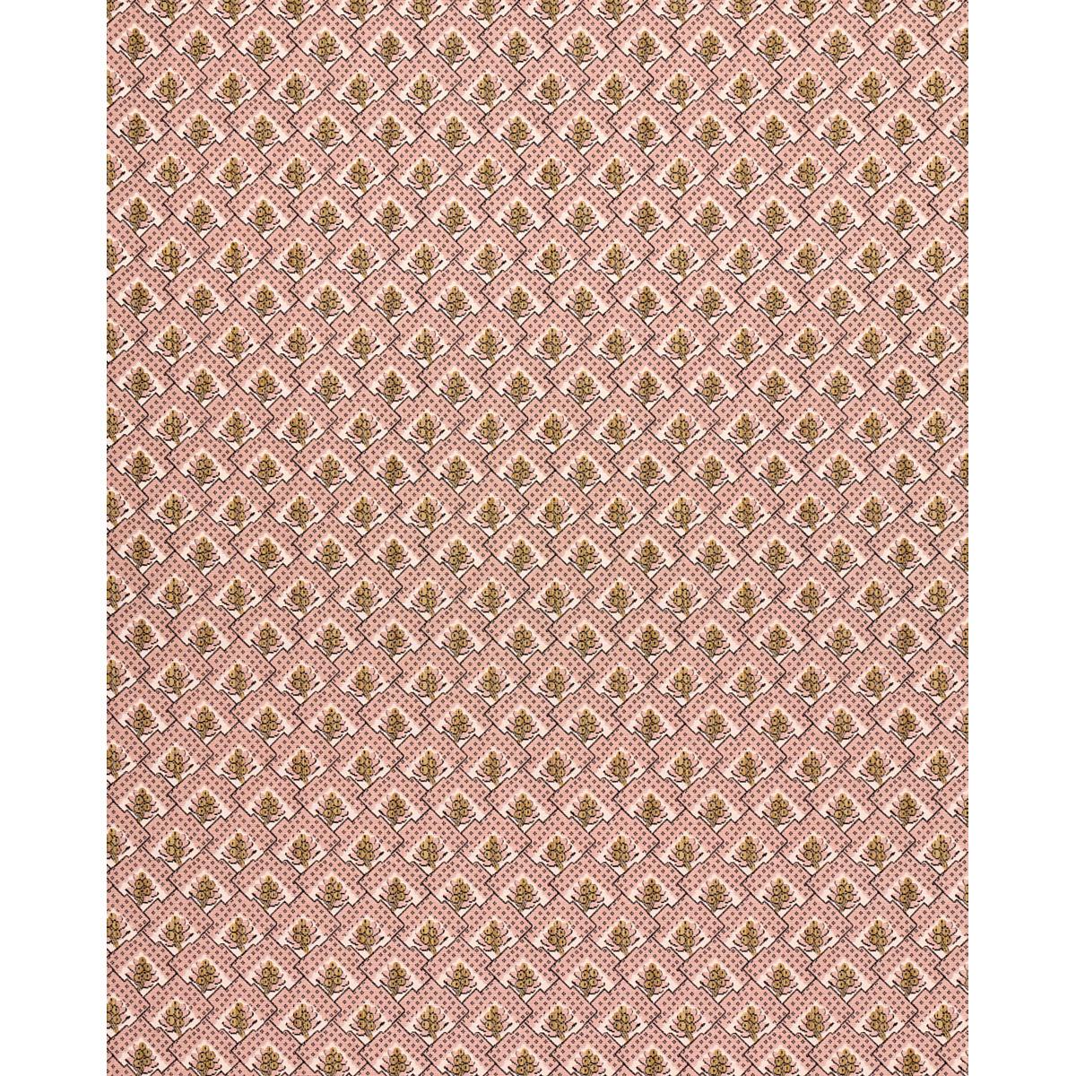 Schumacher Blair Silk Pingl Wythe Rose Fabric