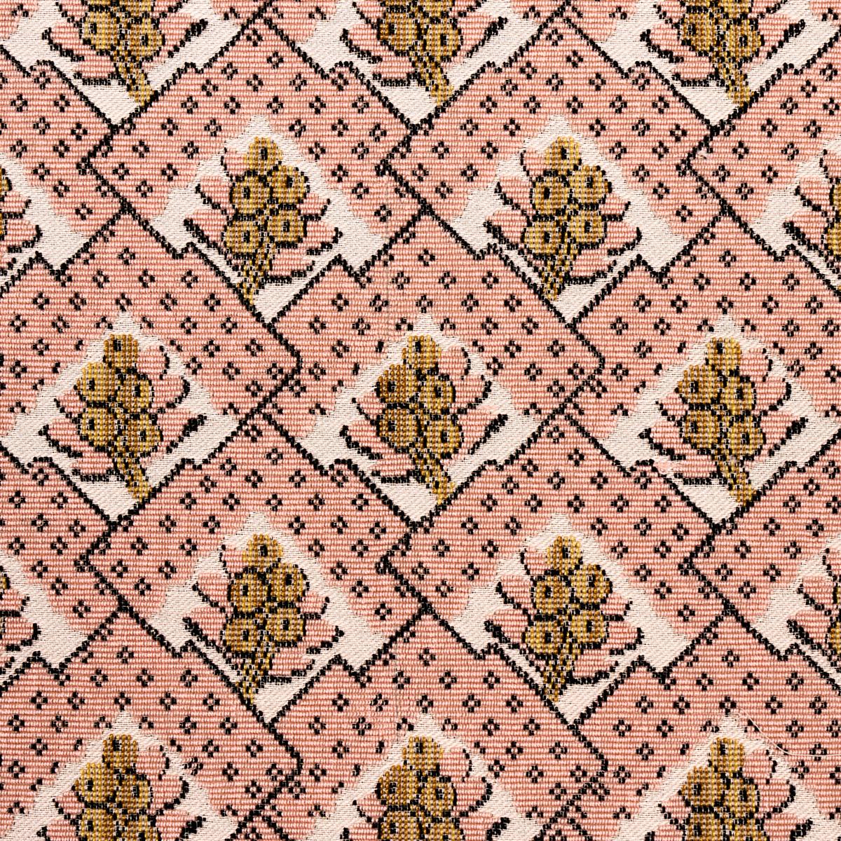 Schumacher Blair Silk Pingl Wythe Rose Fabric