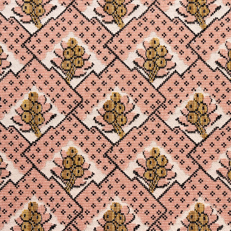 Schumacher Blair Silk Pingl Wythe Rose Fabric