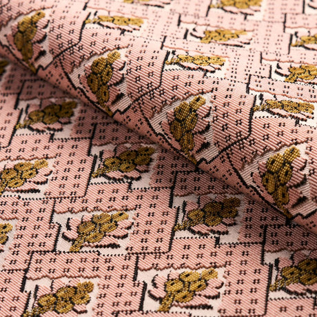 Schumacher Blair Silk Pingl Wythe Rose Fabric
