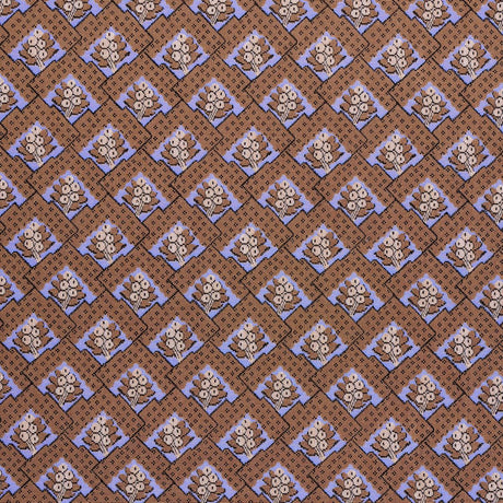 Schumacher Blair Silk Pingl Charlton Brown Fabric