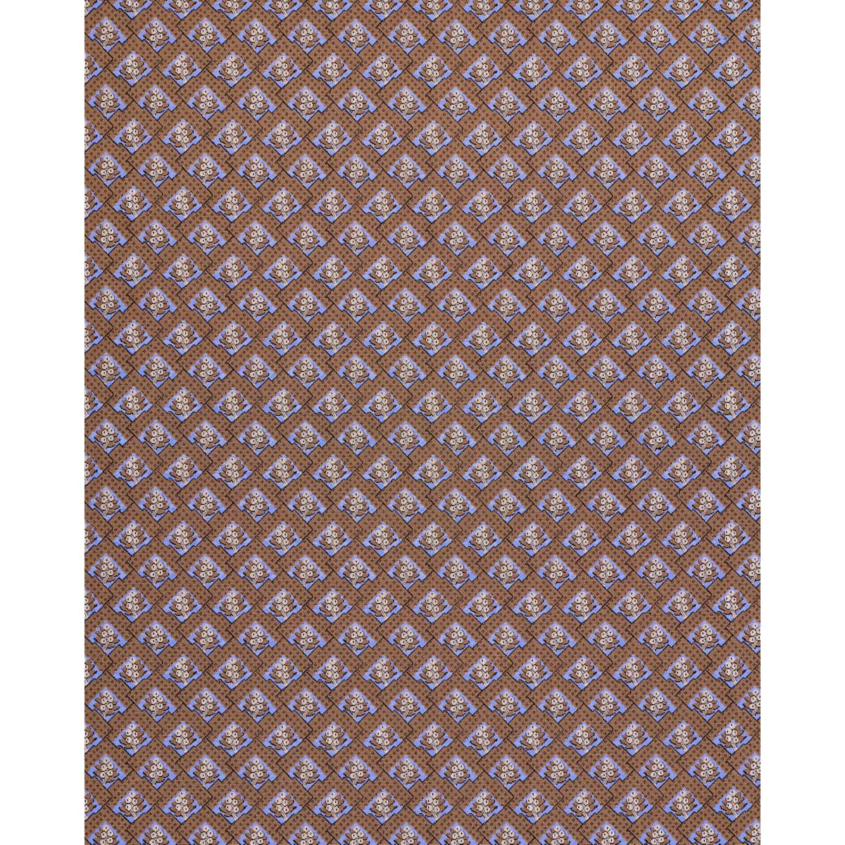 Schumacher Blair Silk Pingl Charlton Brown Fabric