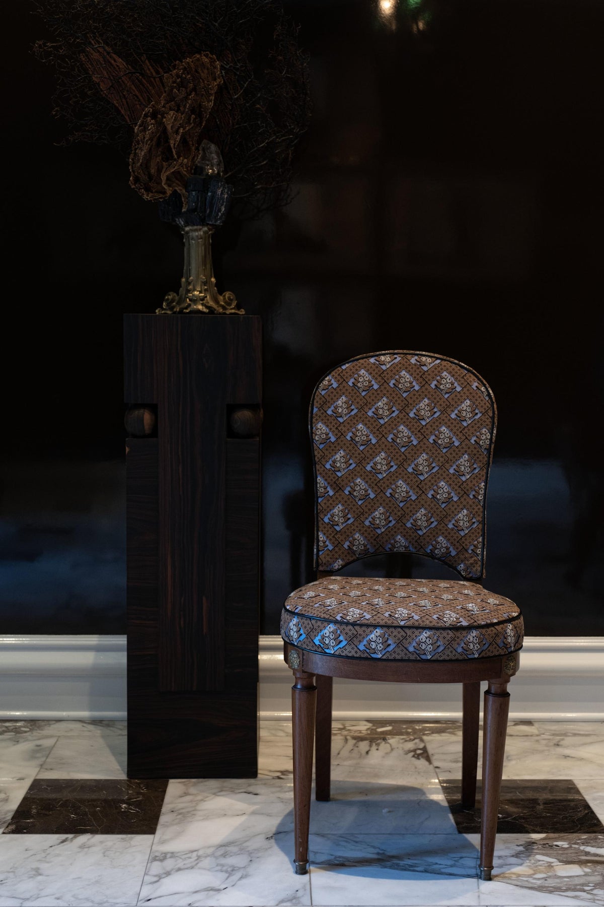 Schumacher Blair Silk Épinglé Charlton Brown Fabric – DecoratorsBest