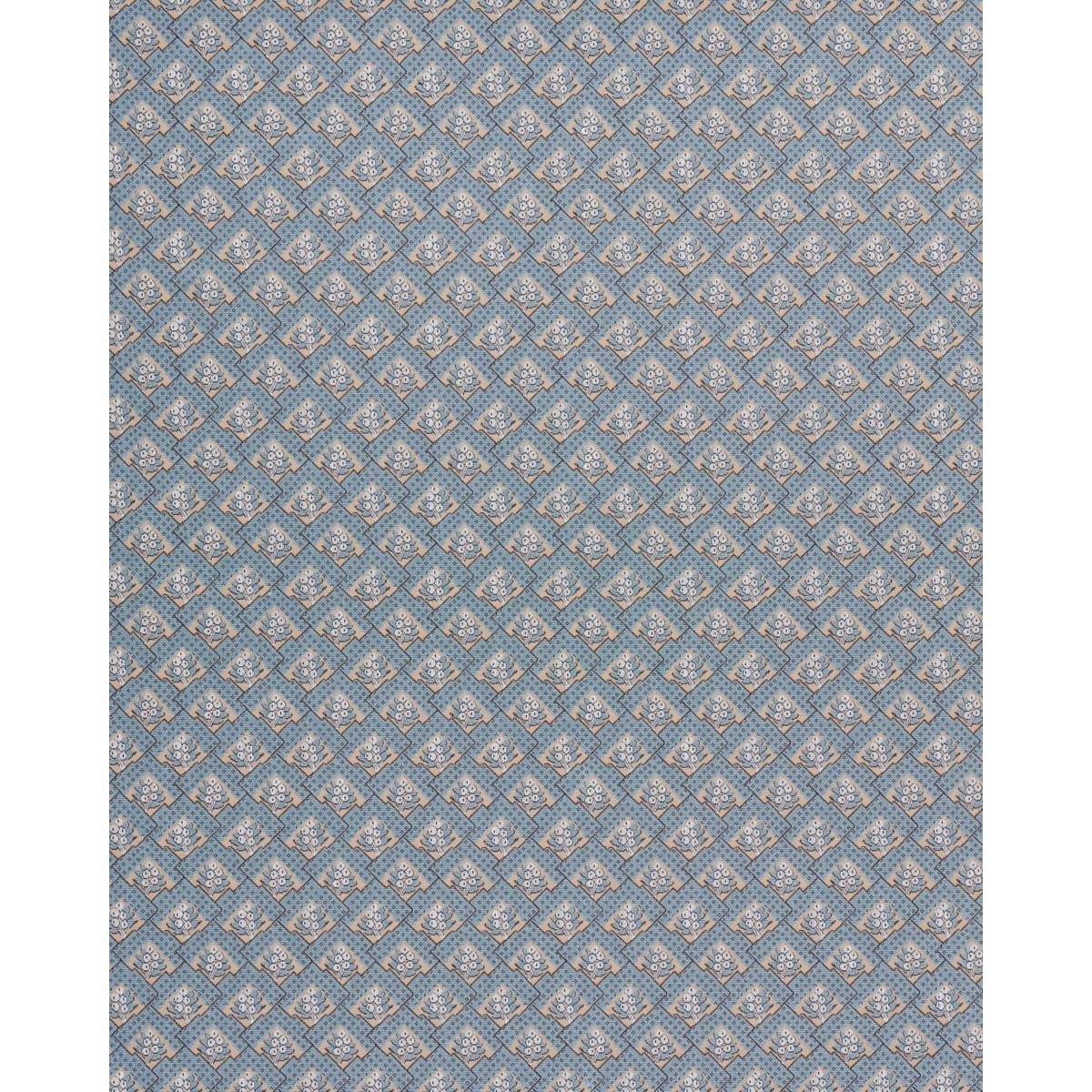 Schumacher Blair Silk Pingl Worcester Blue Fabric