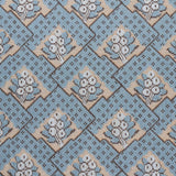 Schumacher Blair Silk Pingl Worcester Blue Fabric