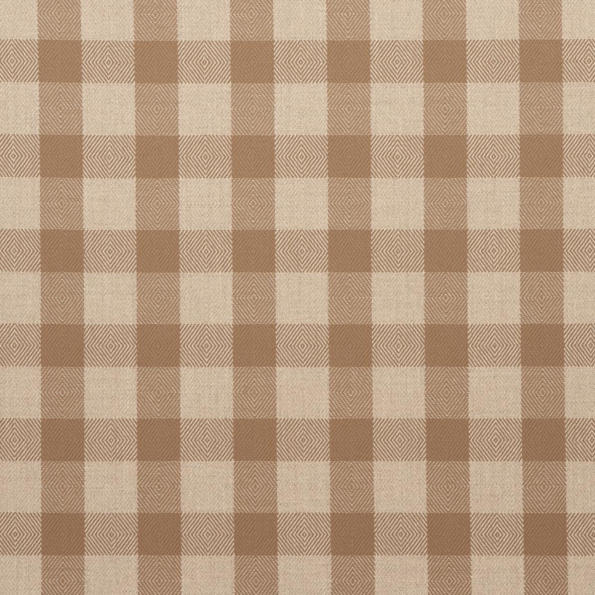 Schumacher Galt Wool Check Coffee Fabric
