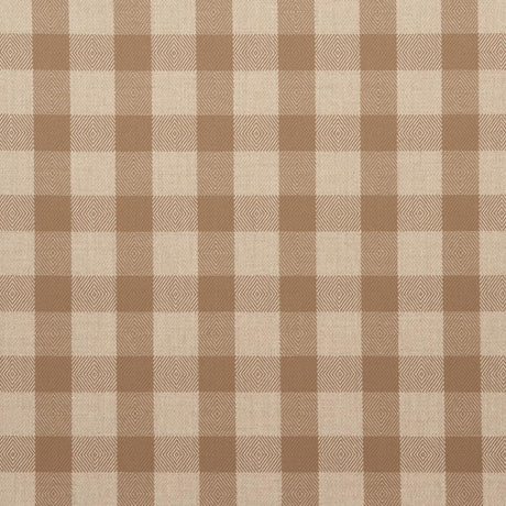 Schumacher Galt Wool Check Coffee Fabric