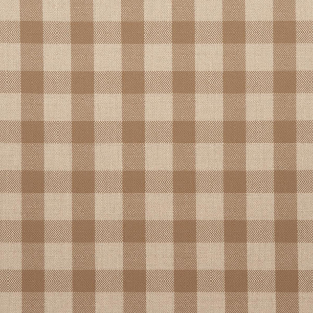 Schumacher Galt Wool Check Coffee Fabric