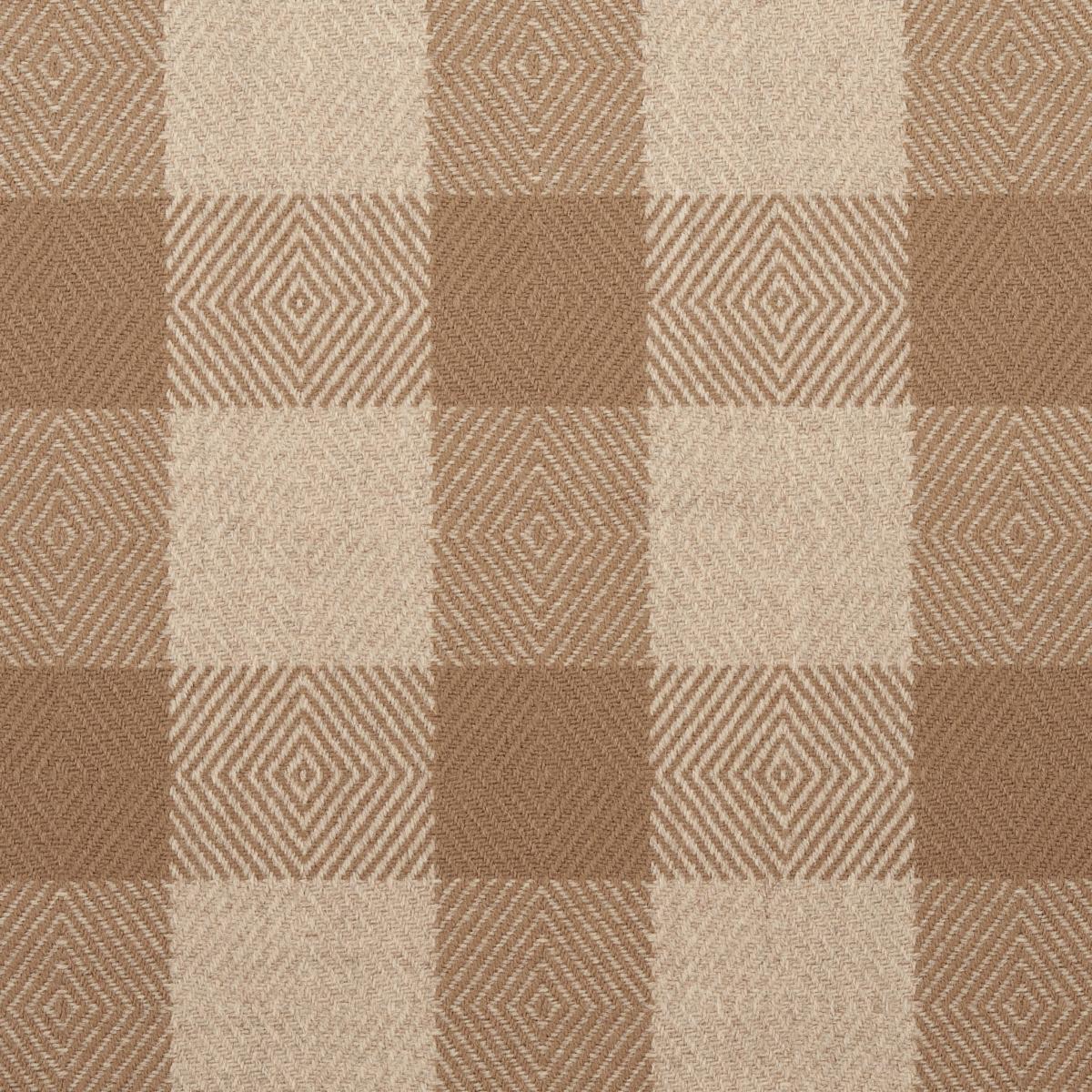 Schumacher Galt Wool Check Coffee Fabric