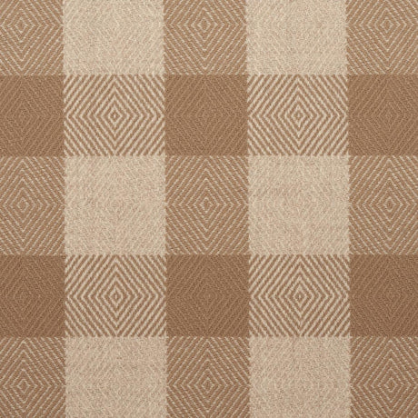 Schumacher Galt Wool Check Coffee Fabric