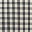 Schumacher Galt Wool Check Charcoal Fabric