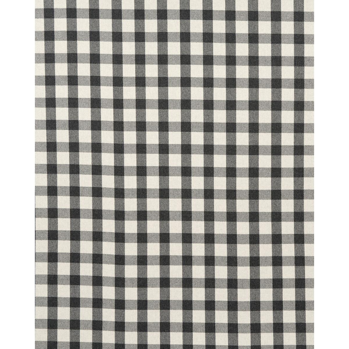 Schumacher Galt Wool Check Charcoal Fabric