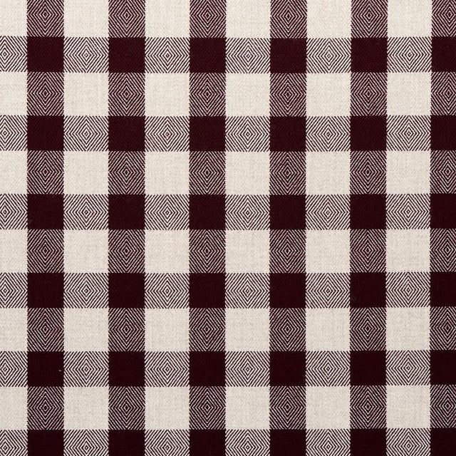 Schumacher Galt Wool Check Plum Fabric